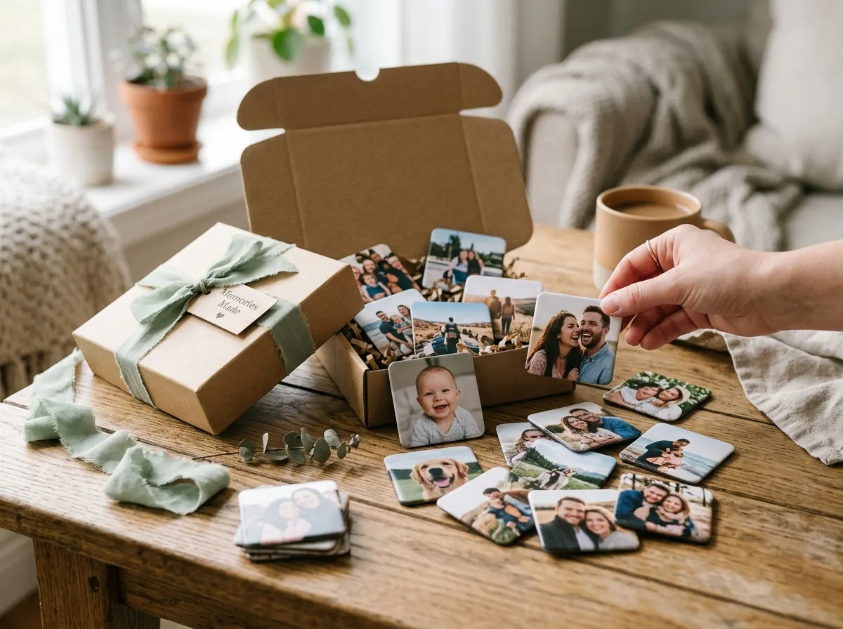 Photo magnets packed in a Craftigure gift box